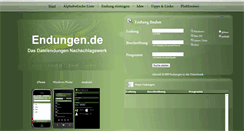 Desktop Screenshot of endungen.de